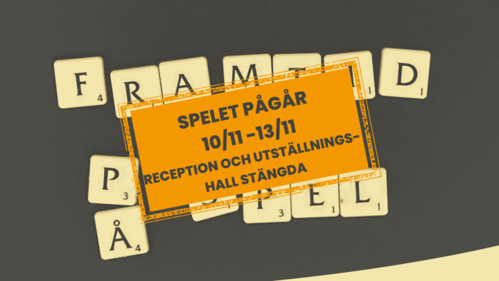 STÄNGT 10-13 NOV